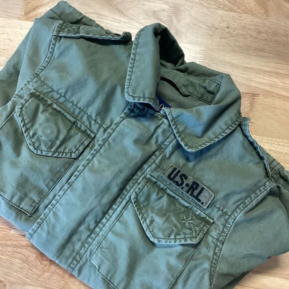 Girls Ralph Lauren Utility Jacket -‎ Olive - 5 - Picture 1 of 8
